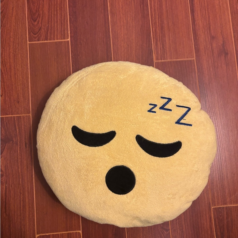 Cozy Sleepy Emoji Pillow
